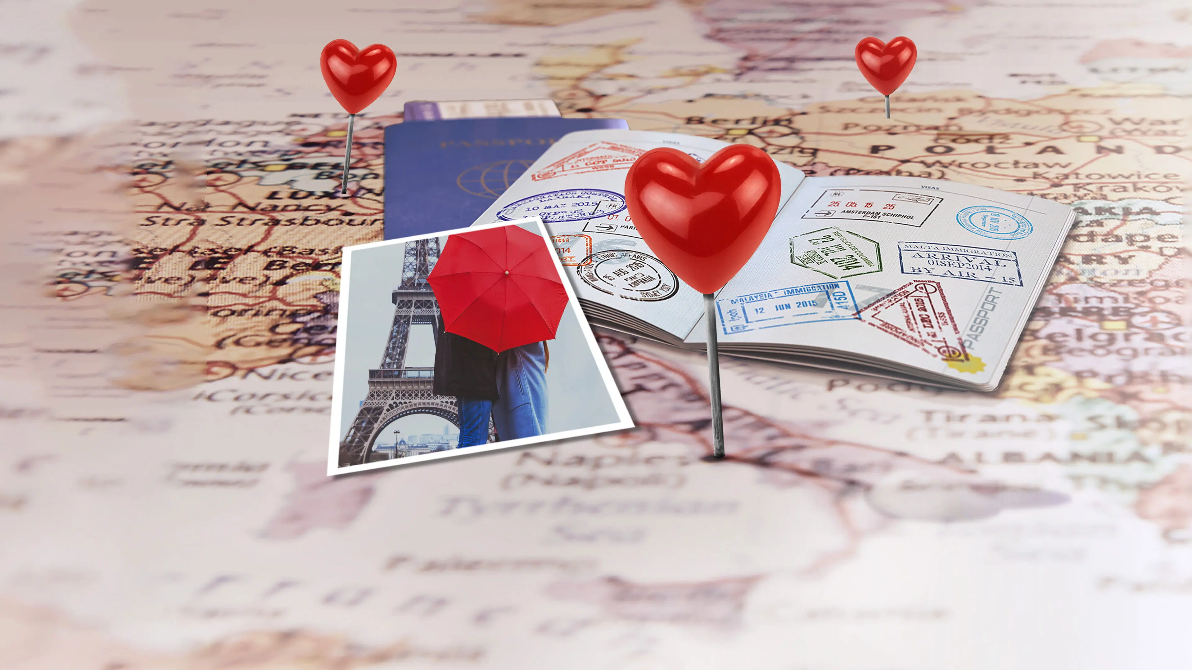 Passport to Love backdrop