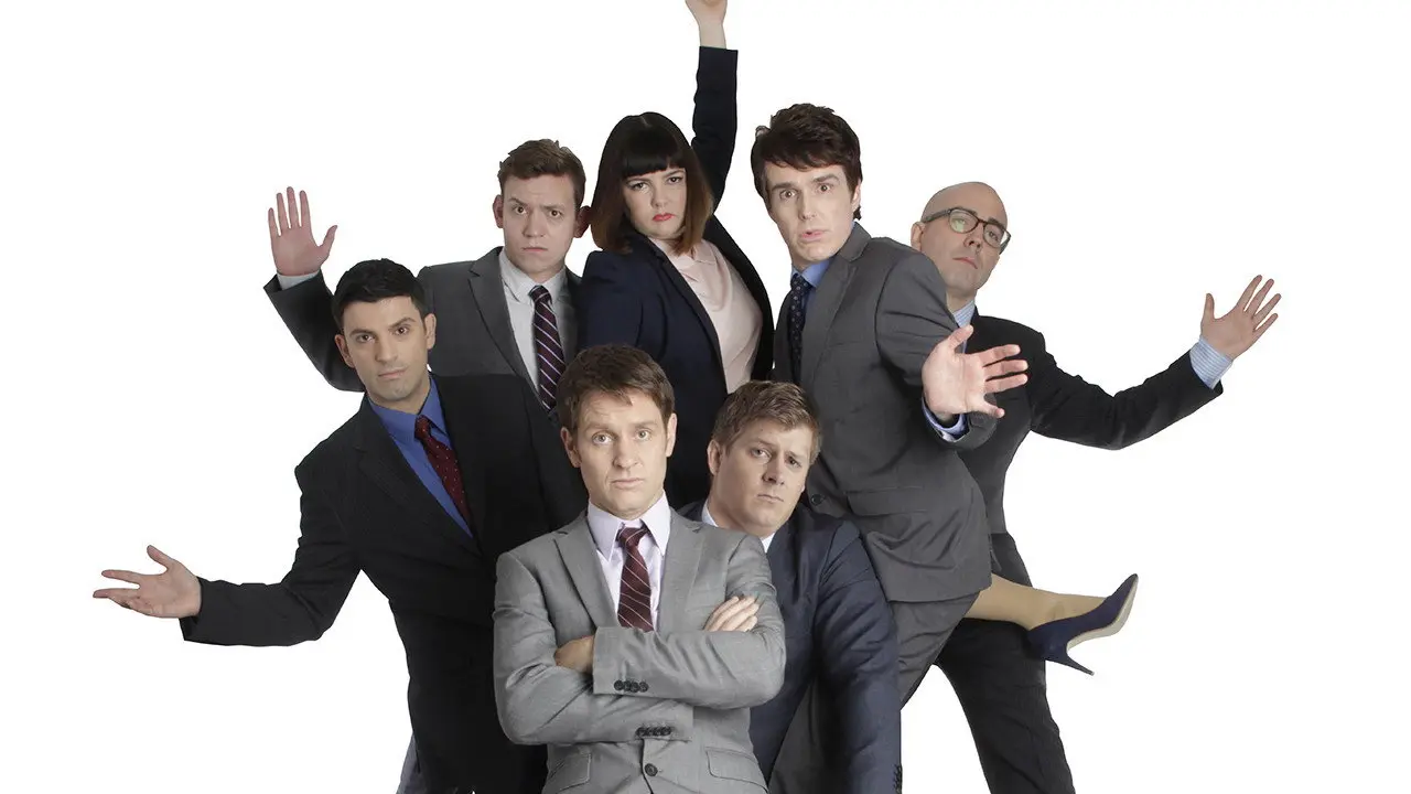 The Chaser's Media Circus backdrop