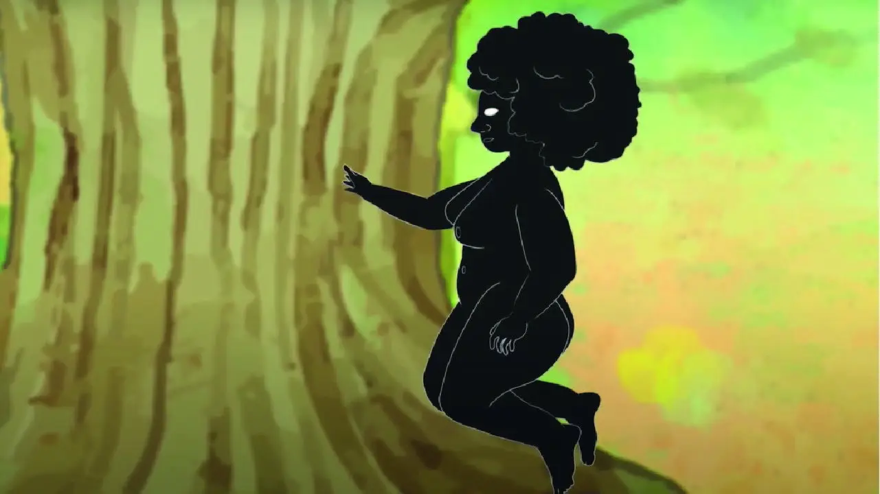 Sun Dressed Woman backdrop