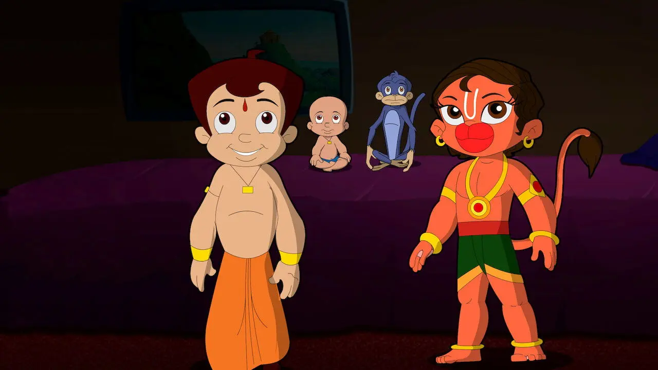 Chhota Bheem and Hanuman backdrop
