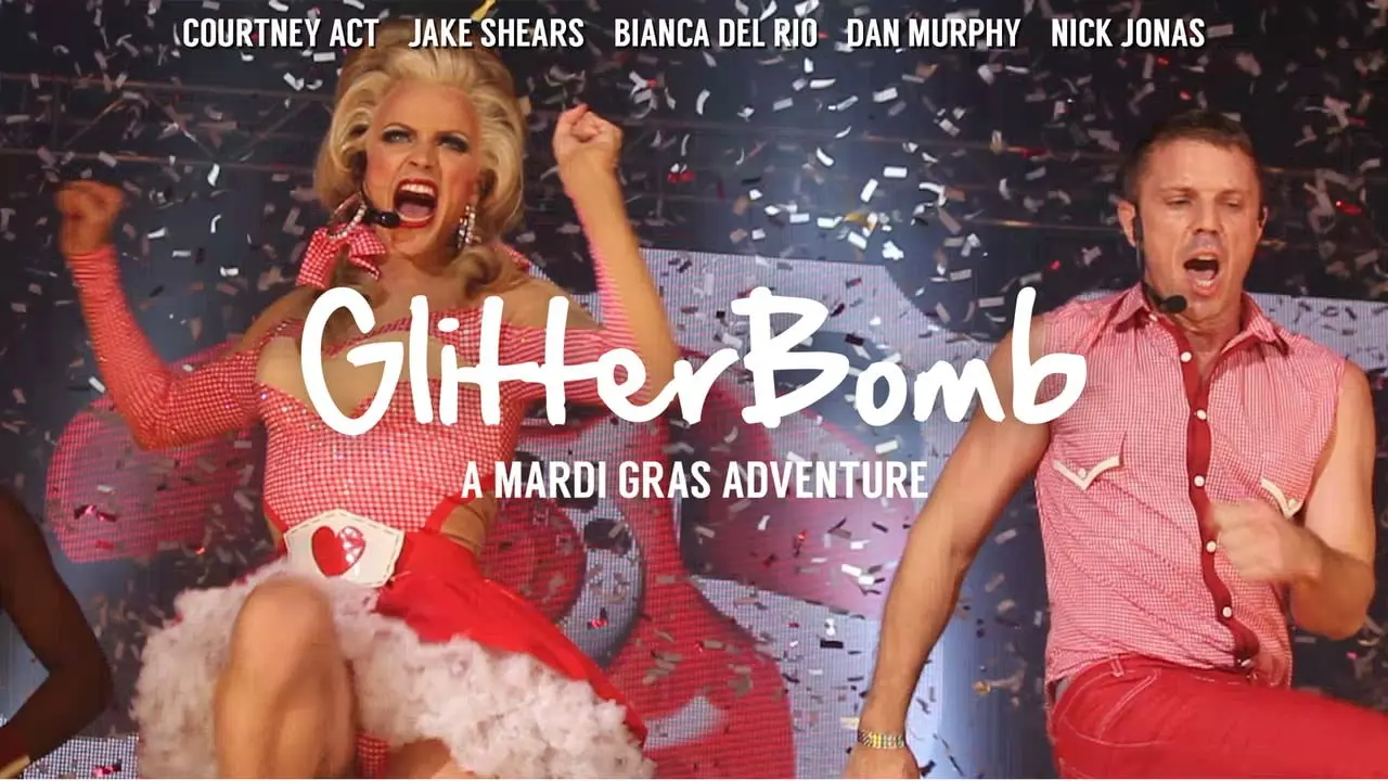 GlitterBomb backdrop