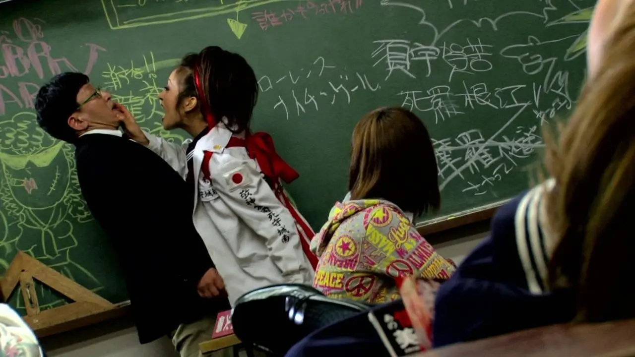 Bloodbath at Pinky High: Part 1 backdrop