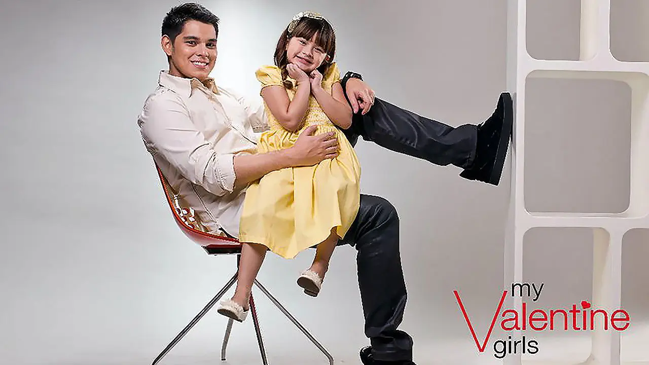 My Valentine Girls backdrop