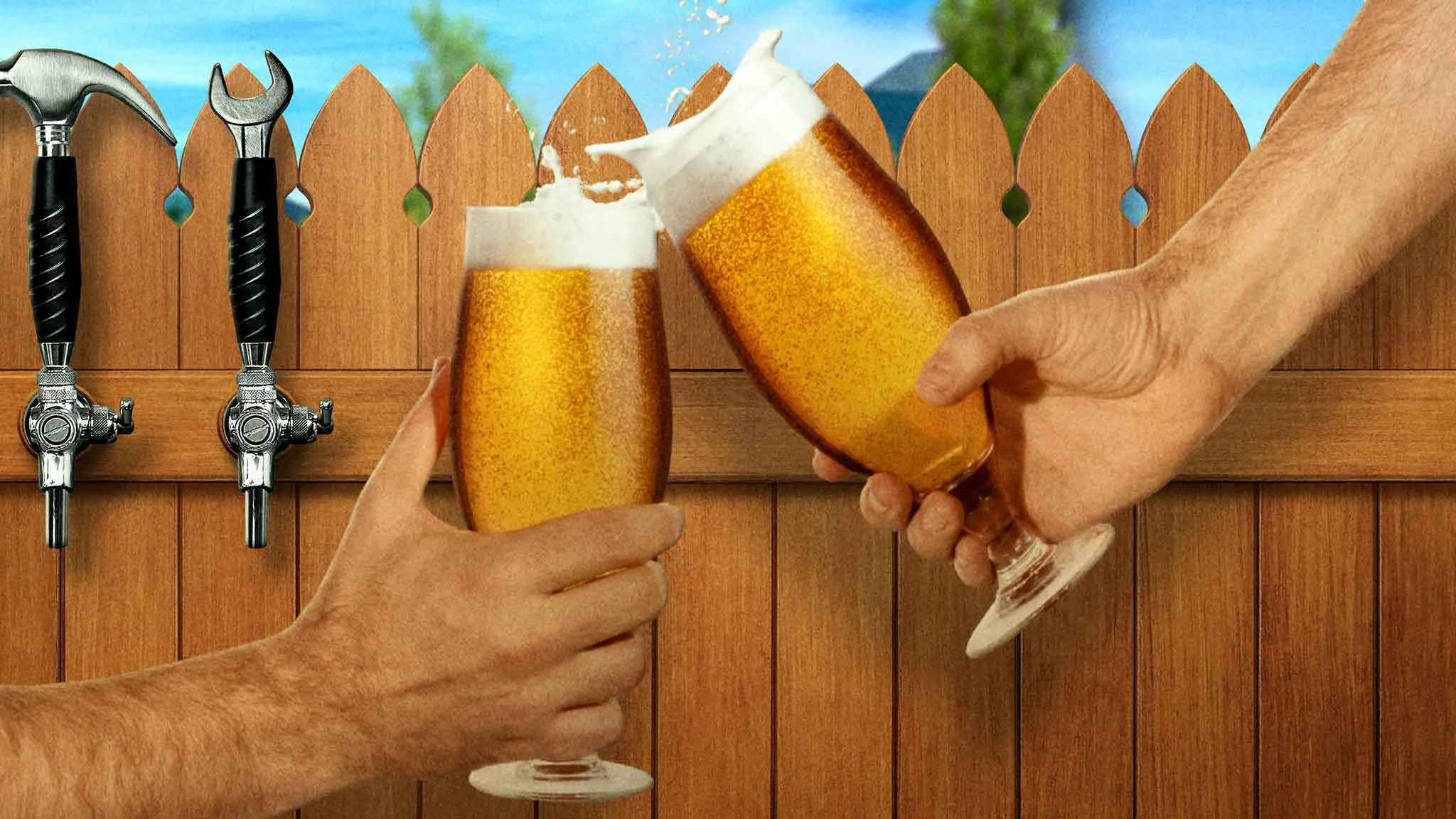 Backyard Bar Wars backdrop