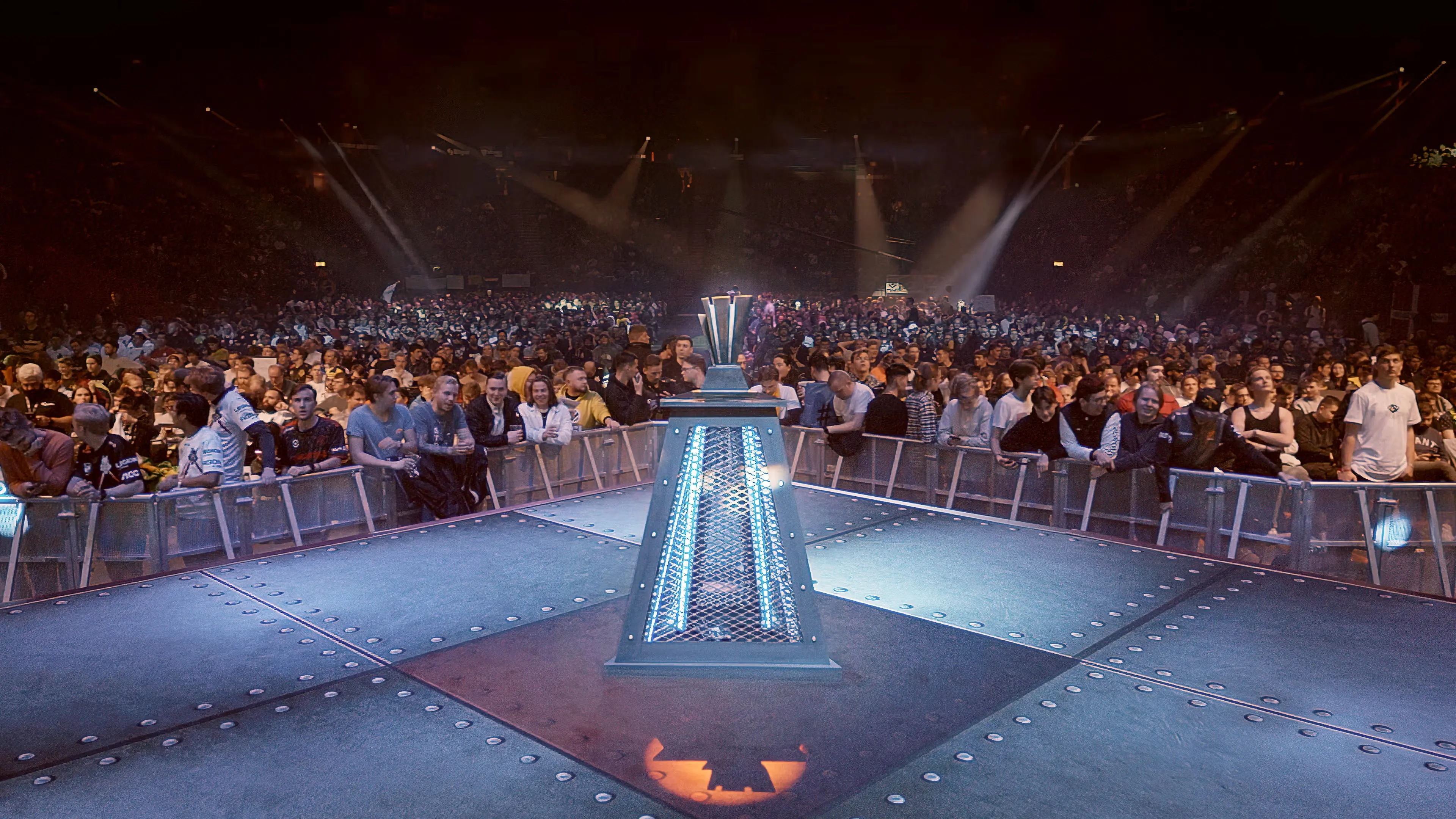 E-sports from within backdrop