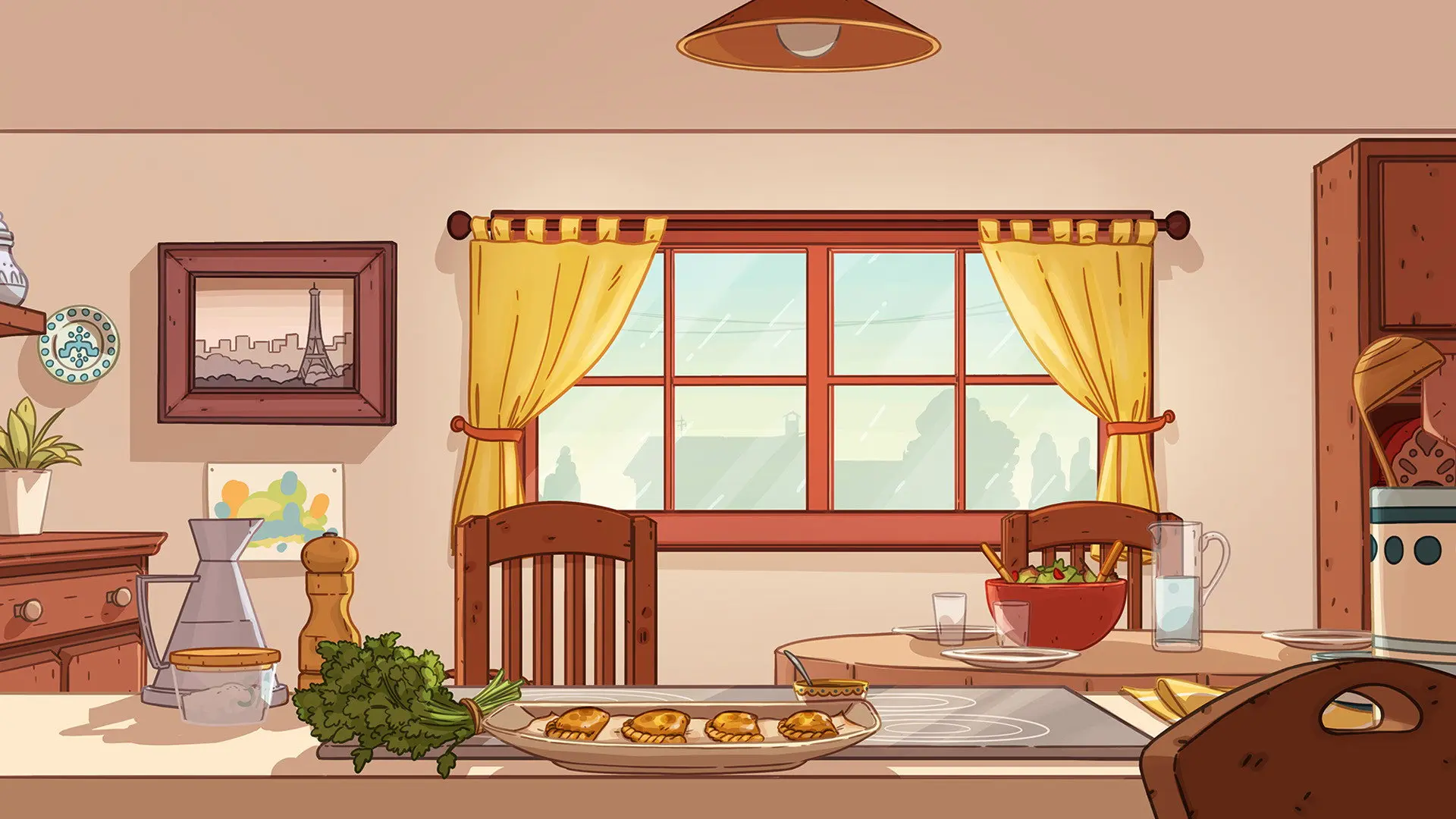 Carmen and the Wooden Spoon backdrop