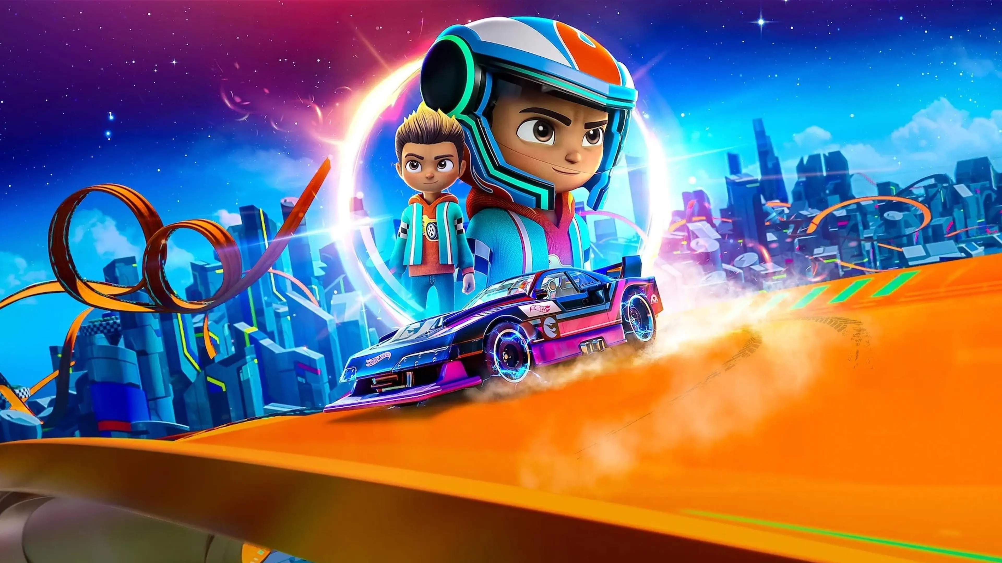 Hot Wheels Let's Race backdrop