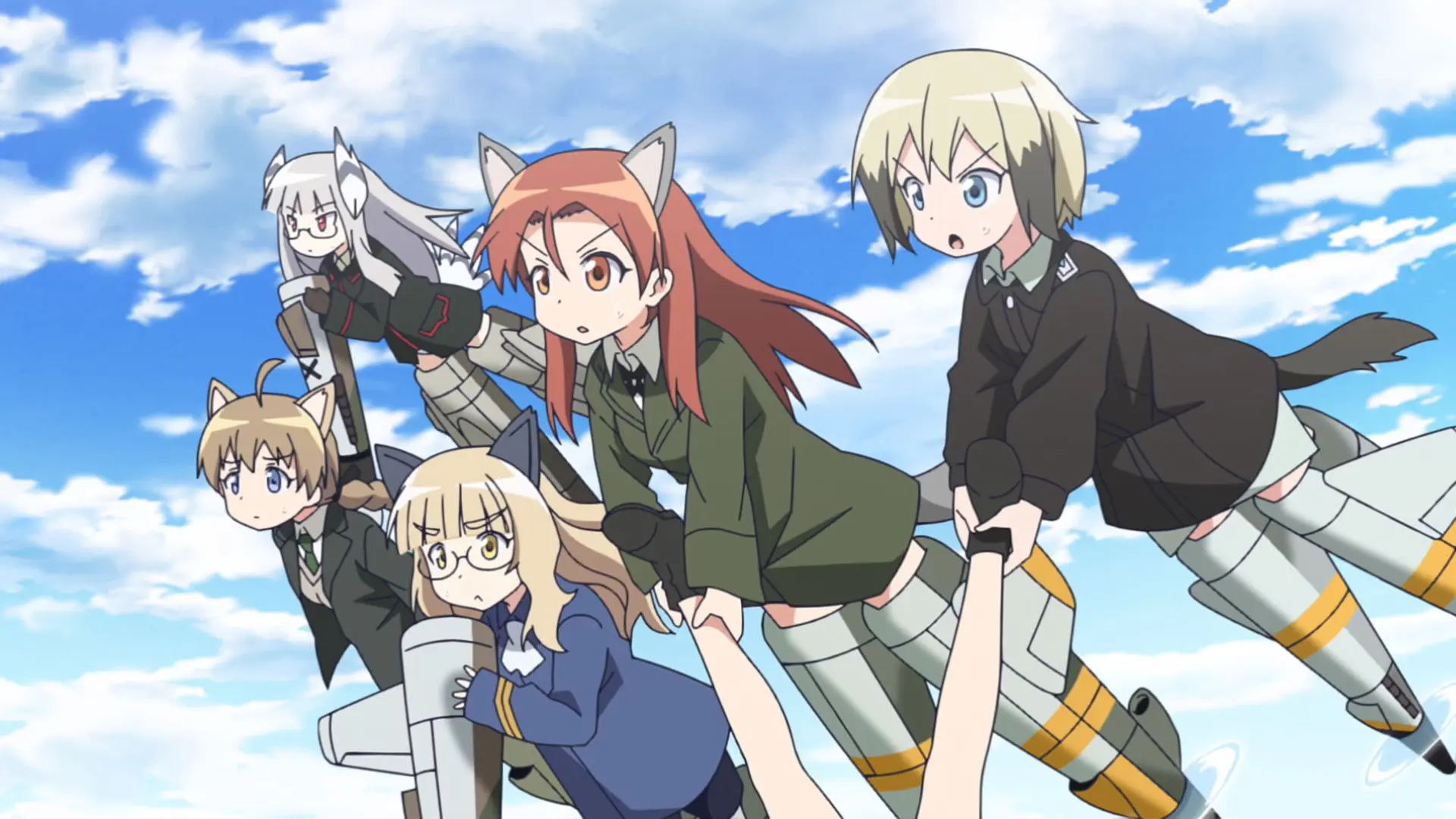 Strike Witches: 501st Joint Fighter Wing Take Off! The Movie backdrop