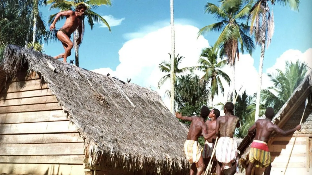 Tarzan in the Golden Grotto backdrop