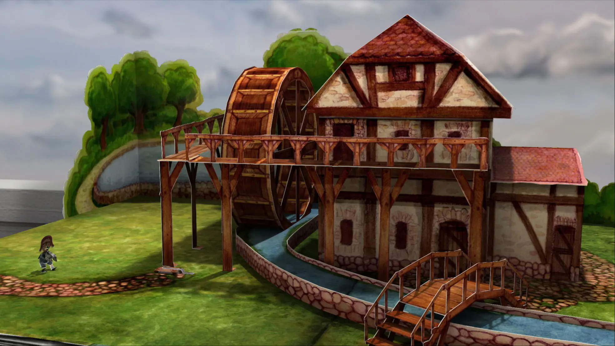 The Happy Duckling backdrop