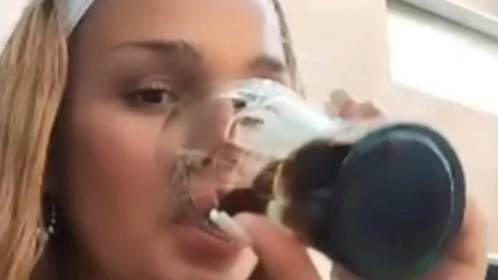 Triana Marrash and Cata land in the slammer backdrop