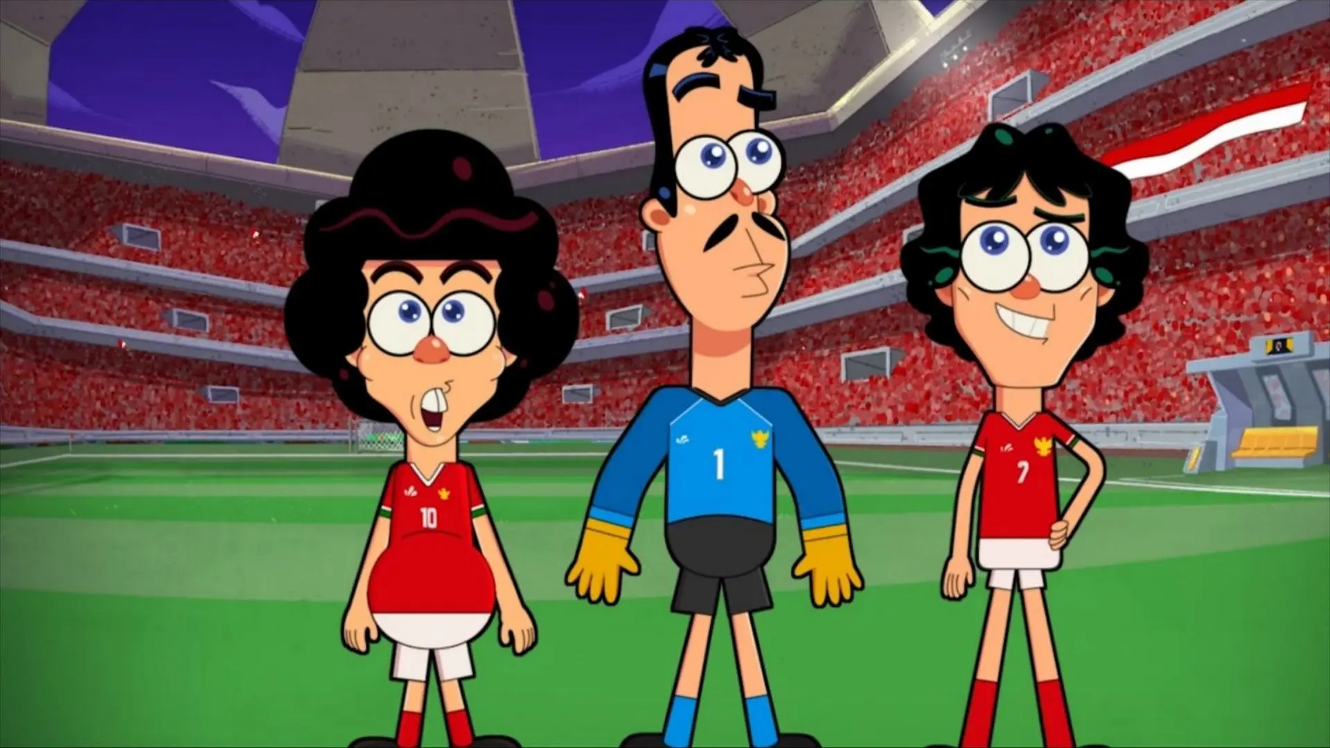 Warkop DKI Kartun backdrop