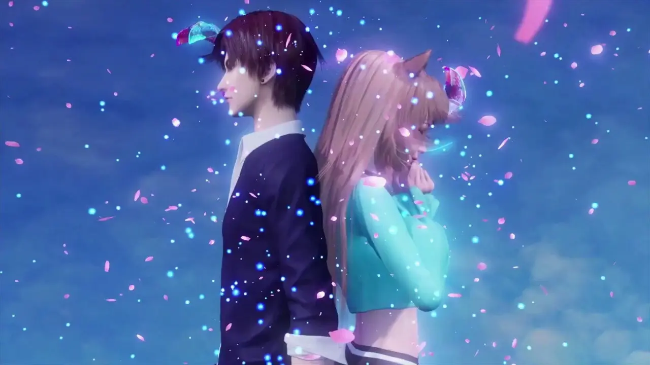 Love Story of Cat Spirit backdrop