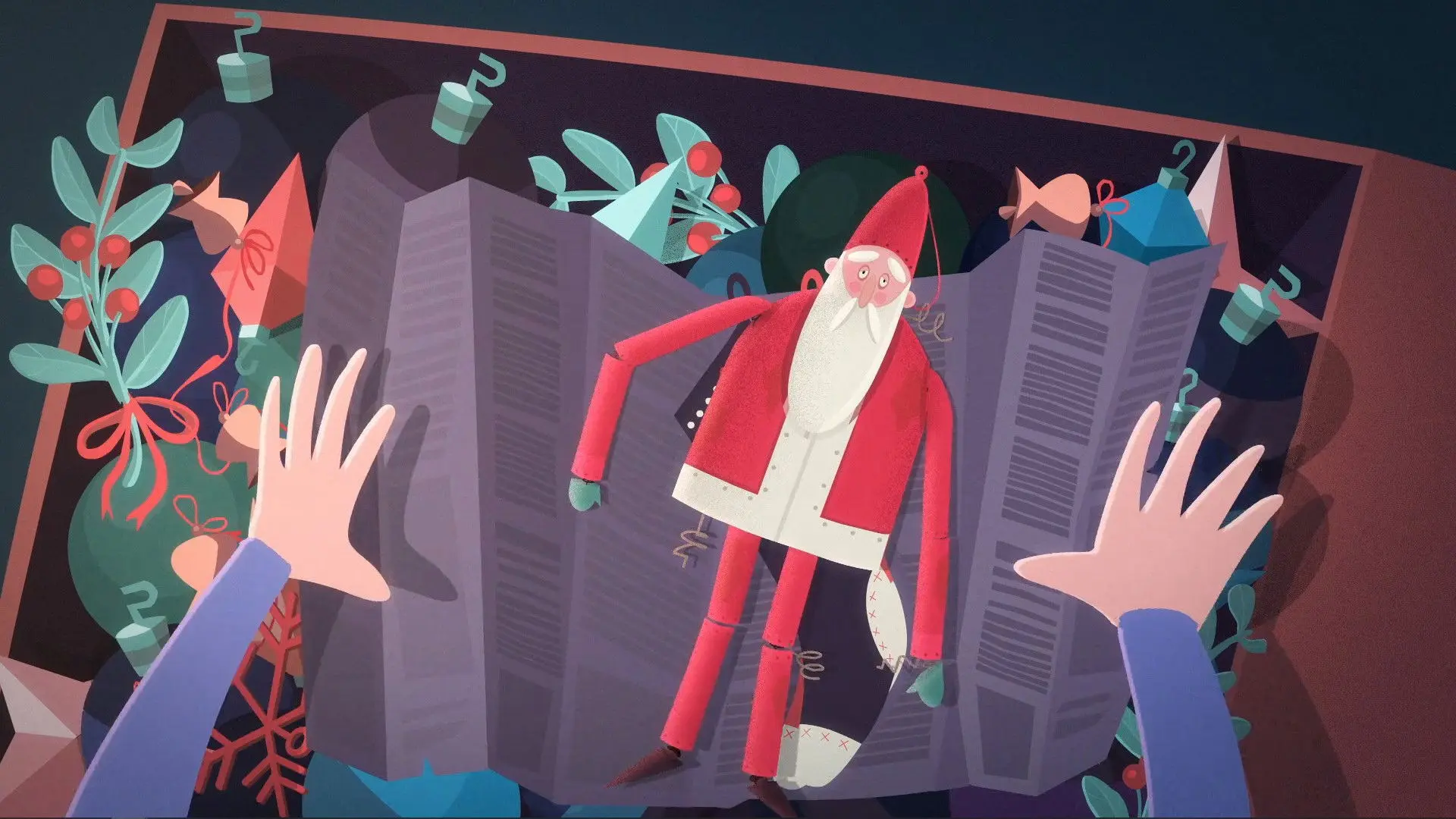 Santa Forgot backdrop