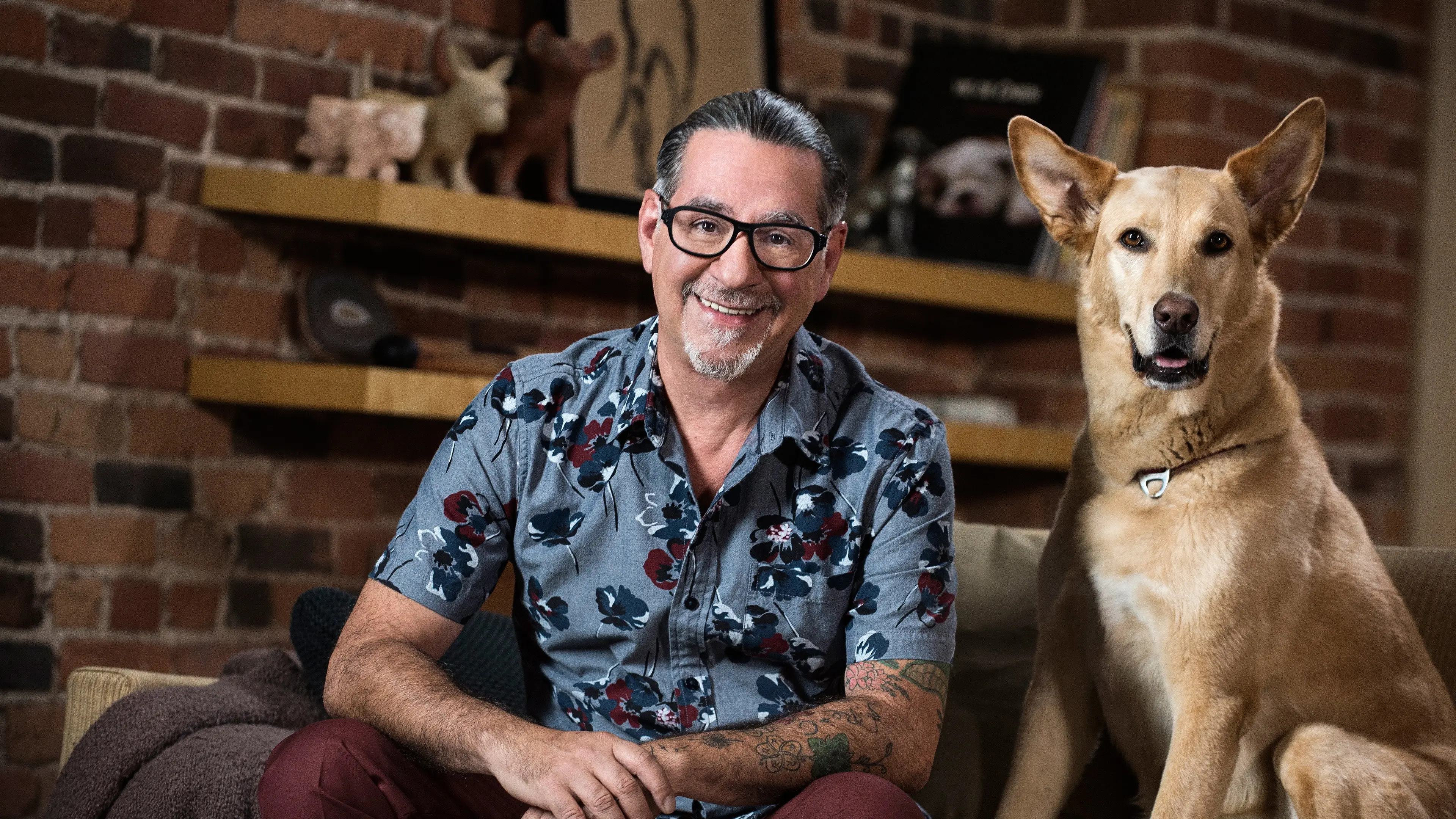 Couple with Dog backdrop