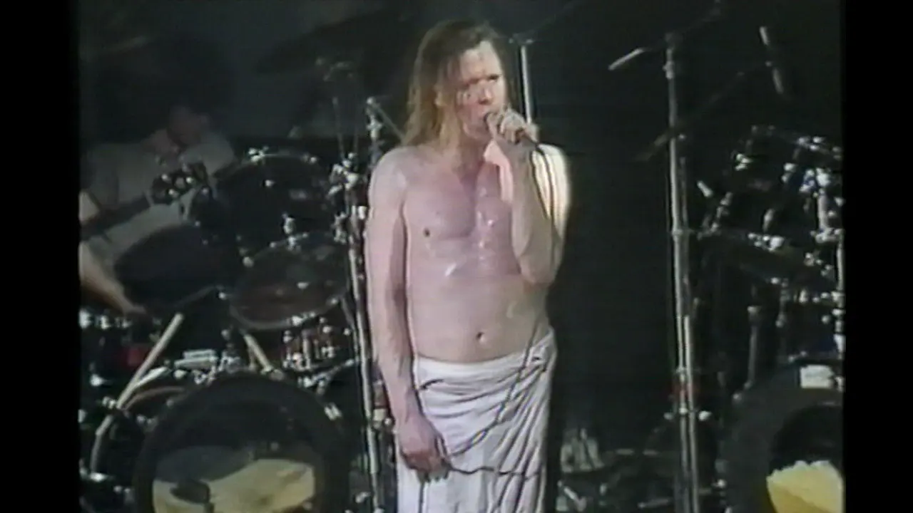 Swans: A Long Slow Screw. backdrop