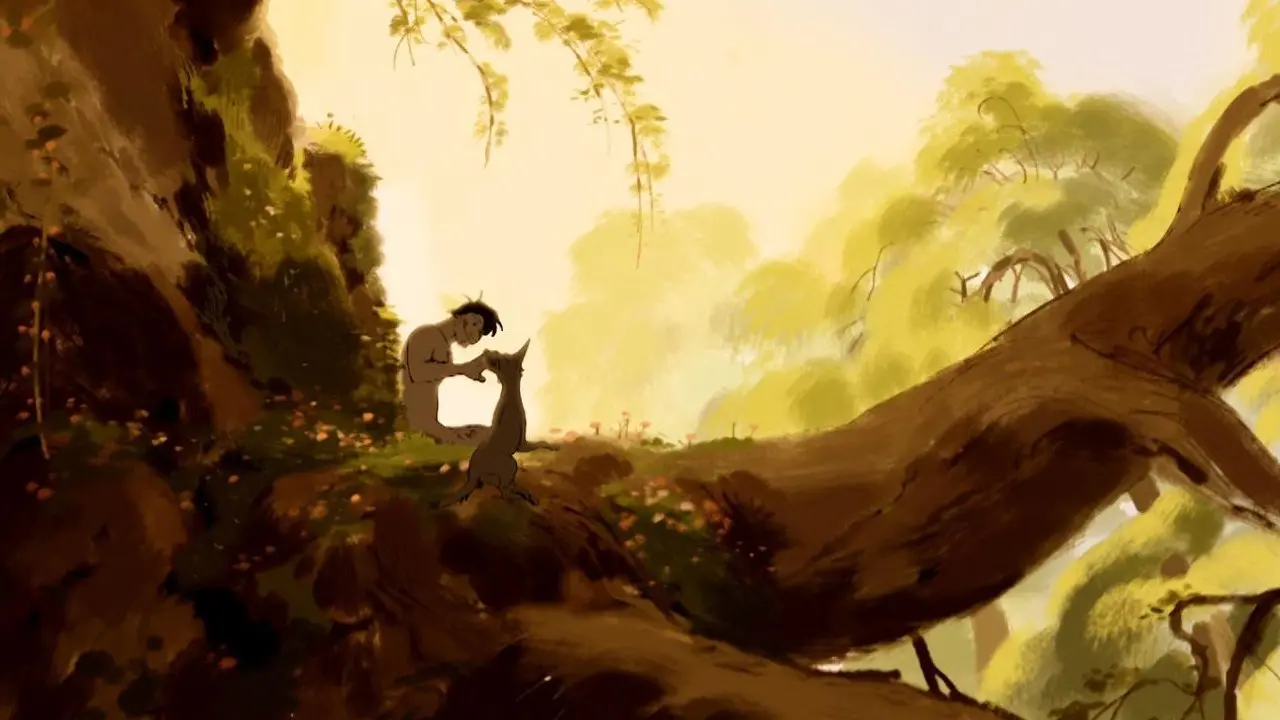 Adam and Dog backdrop