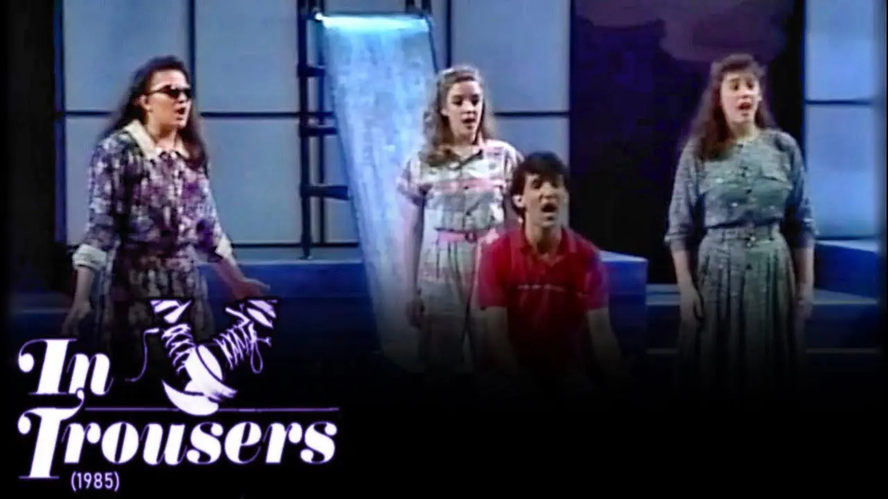 In Trousers backdrop