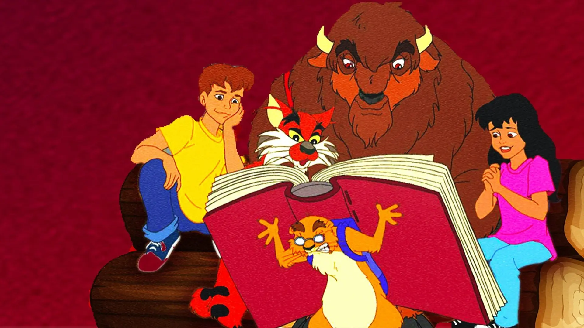 Adventures from the Book of Virtues backdrop