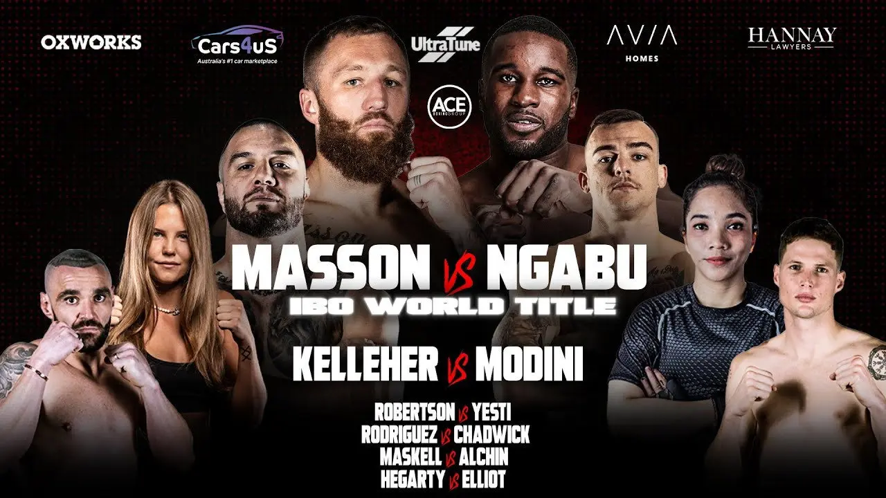 Floyd Masson vs. Yves Ngabu backdrop