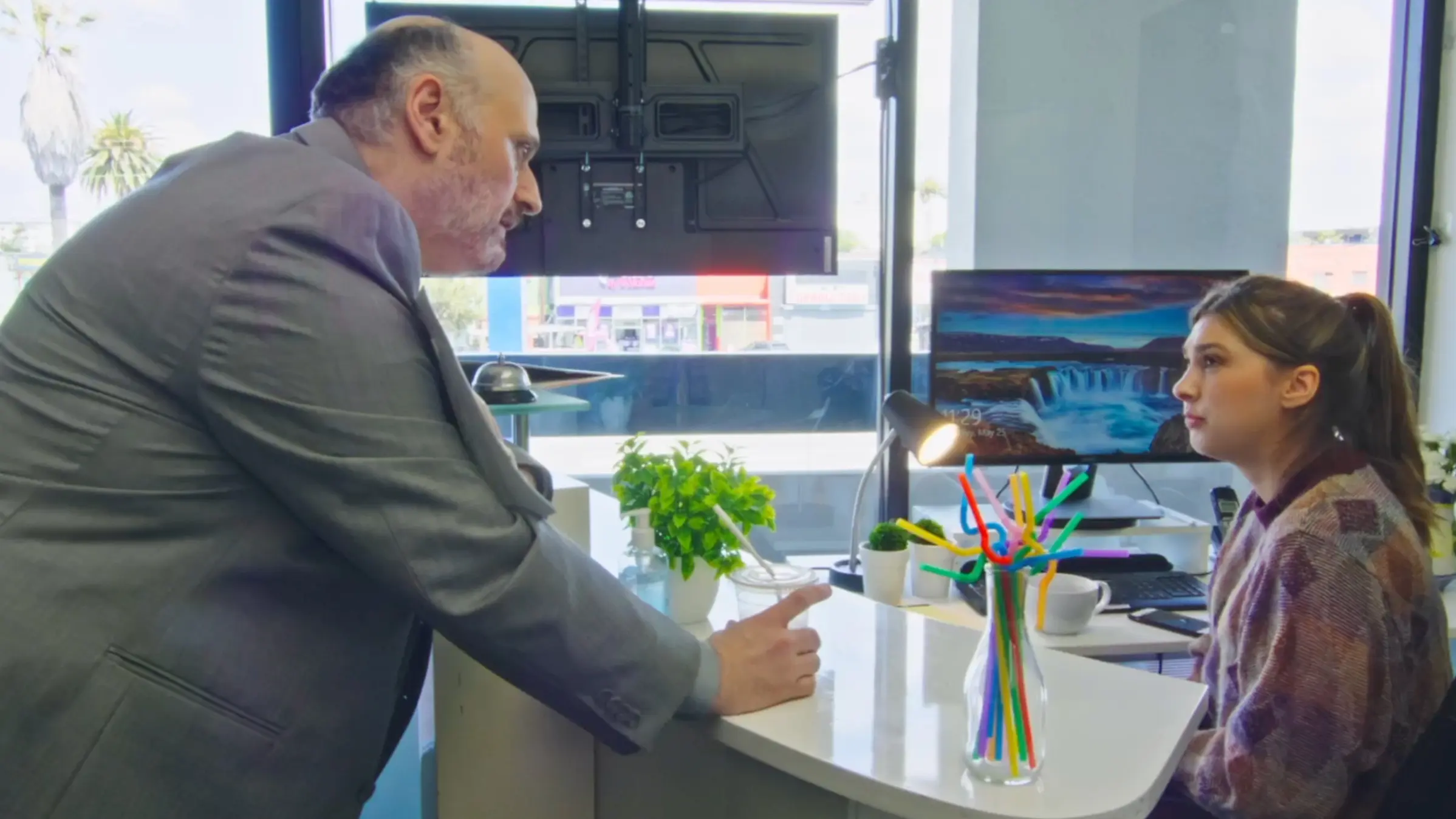 The War on Straws backdrop