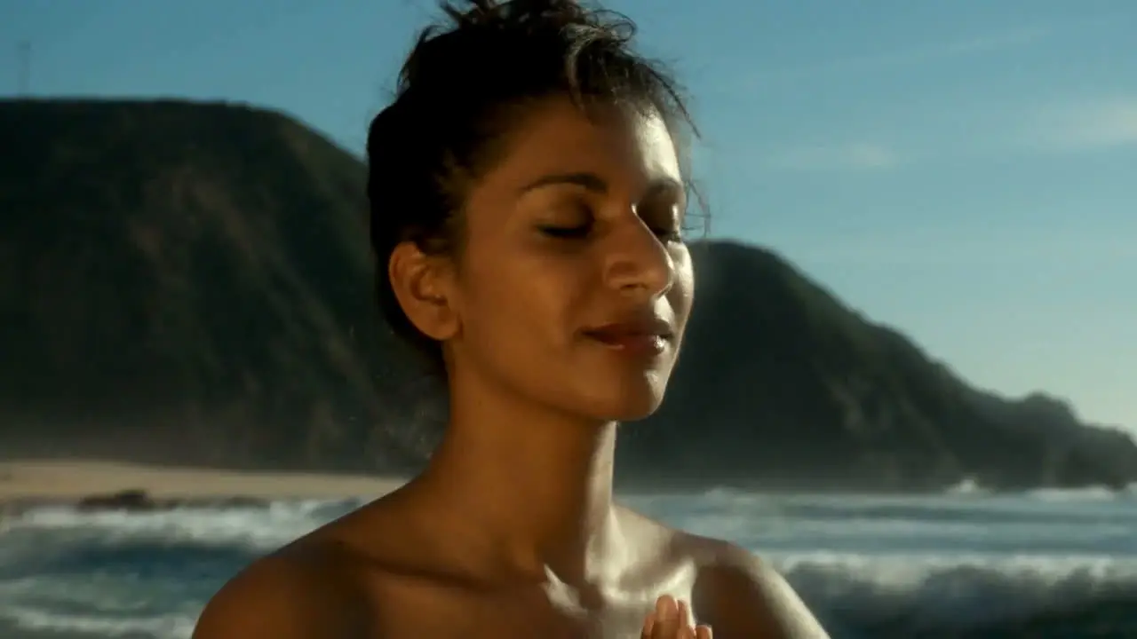 Pure Nude Yoga: Ocean Goddess backdrop