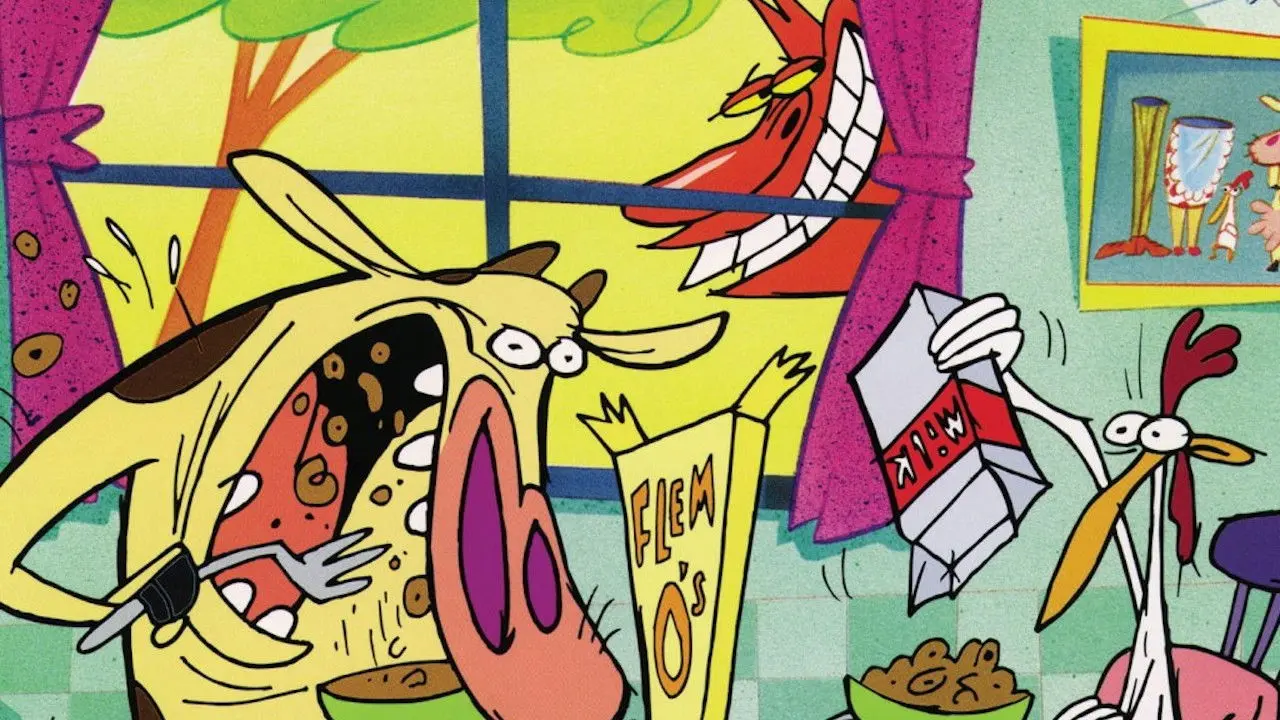 Cow and Chicken backdrop