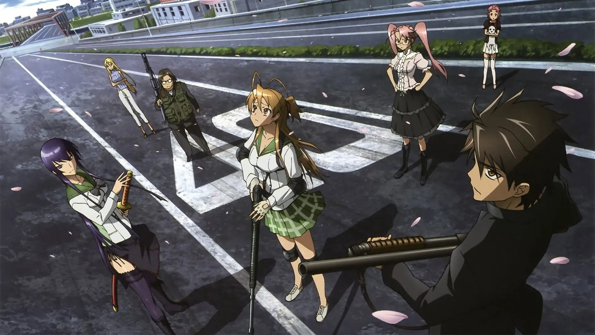 High School of the Dead backdrop