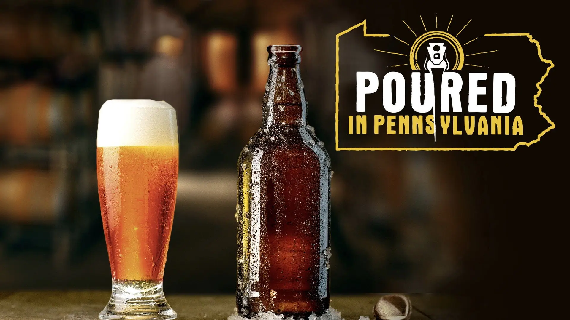 Poured in Pennsylvania backdrop