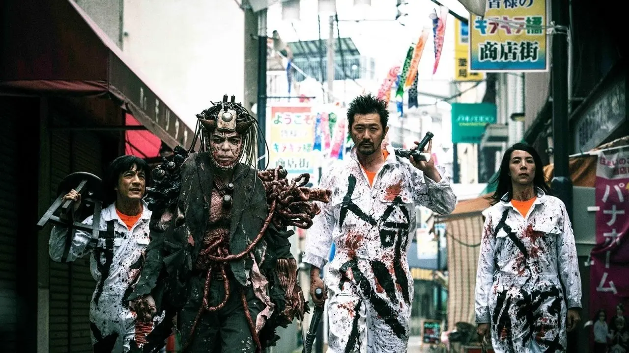 Meatball Machine Kodoku backdrop