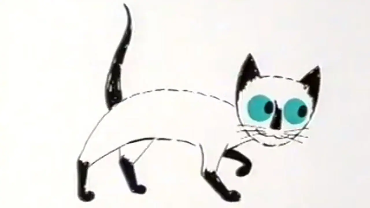 Pussycat with the Blue Eyes backdrop