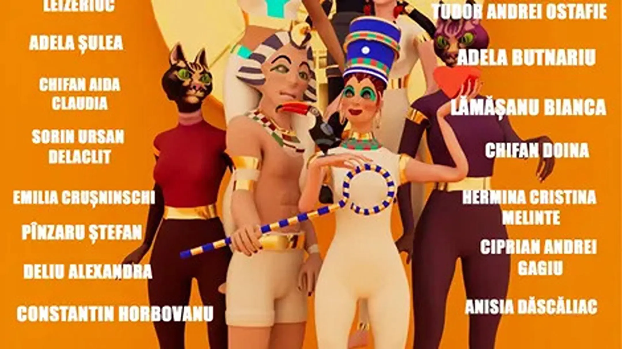 Nefertiti the Queen of Hearts backdrop