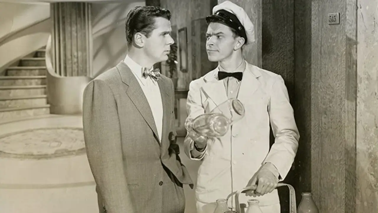 Stork Bites Man backdrop