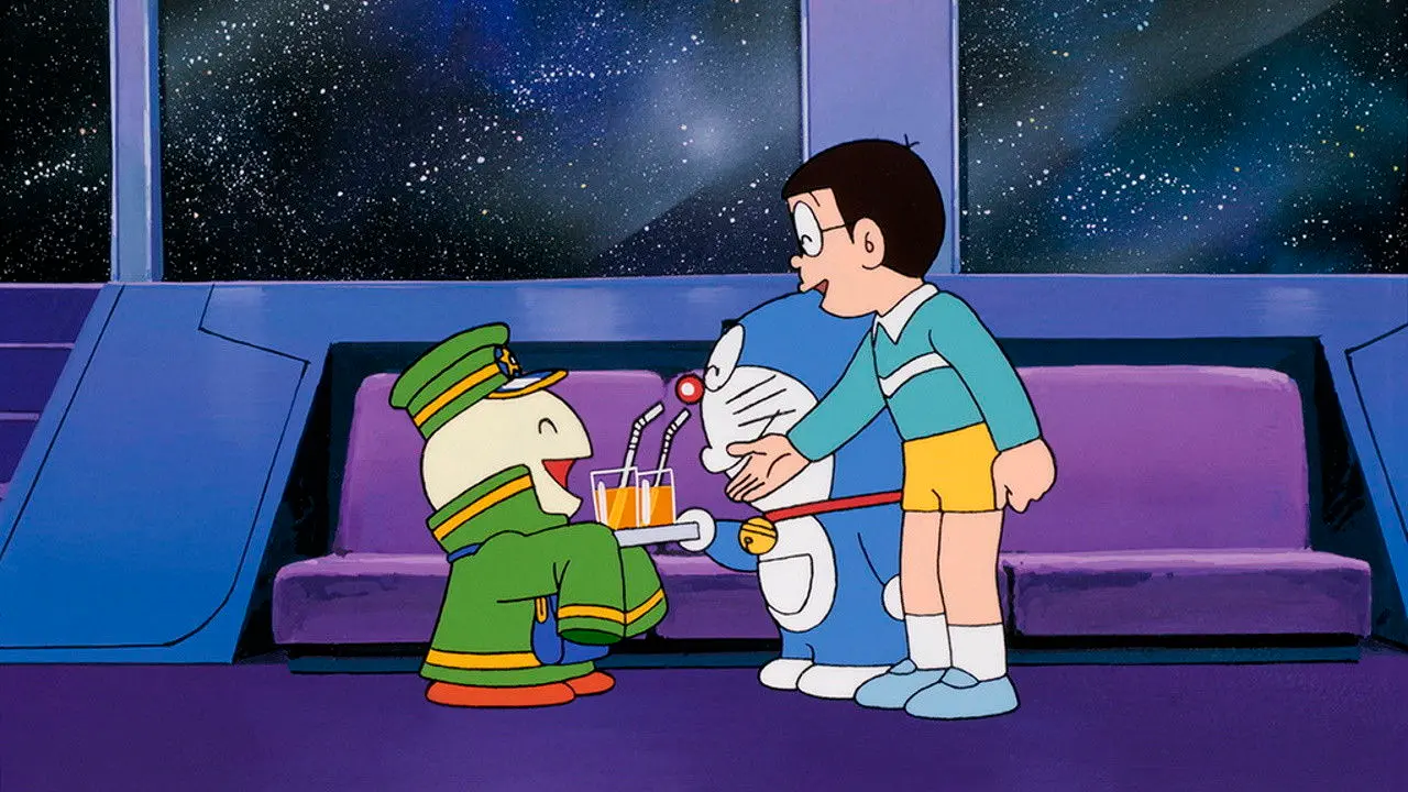 Doraemon: Nobita and the Galaxy Super-express backdrop
