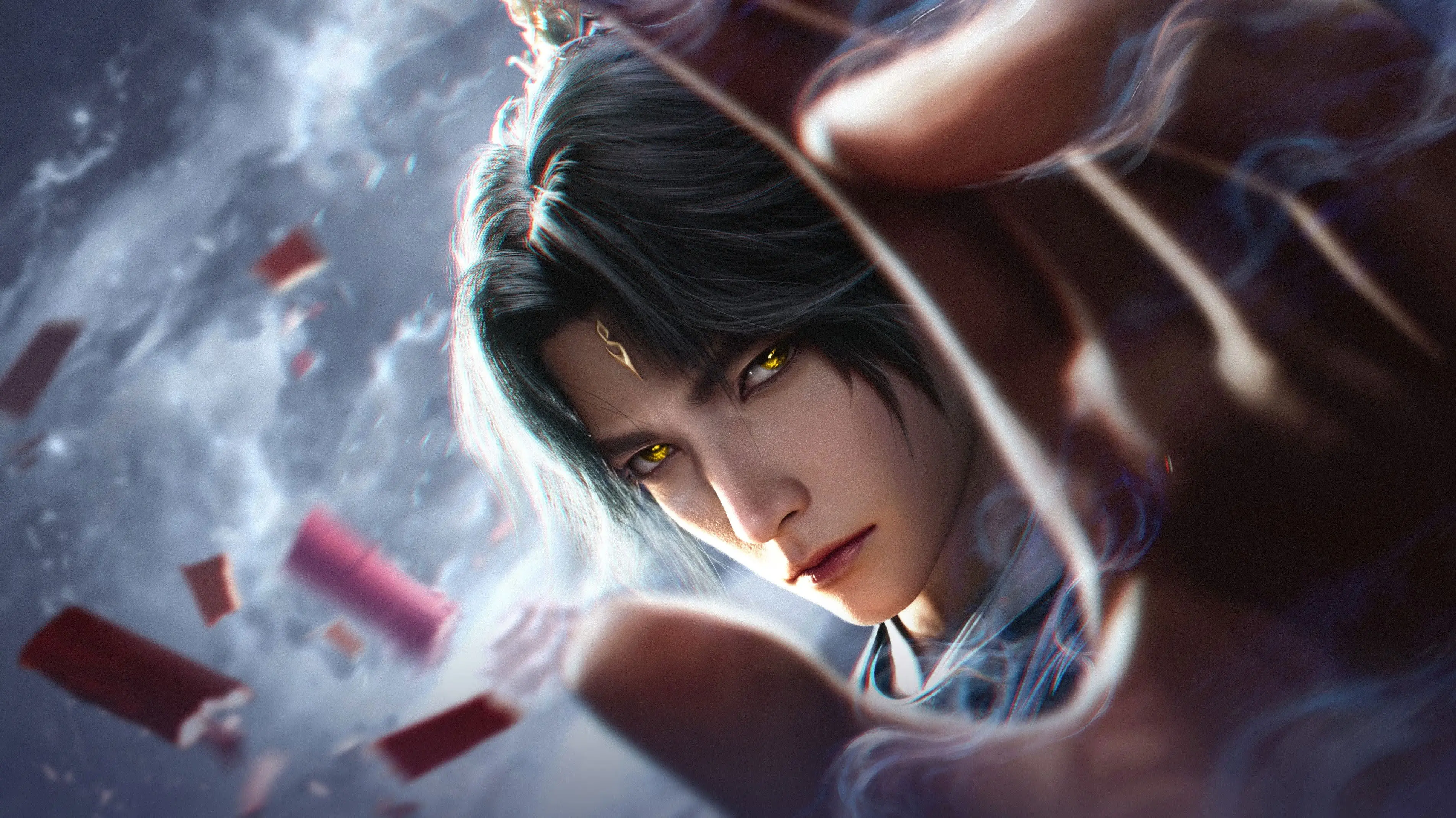 Shrounding the Heavens Movie：Fighting Against Wang Teng with Copper Coffin backdrop