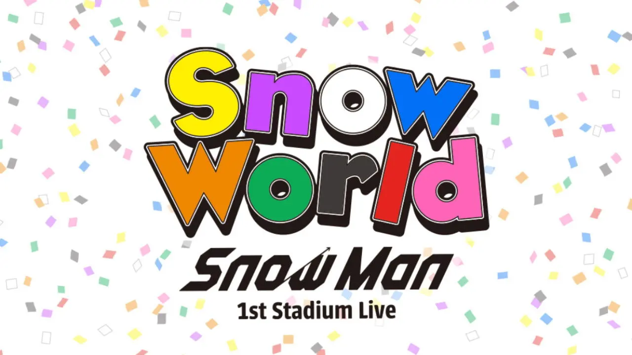 Snow Man 1st Stadium Live Snow World backdrop