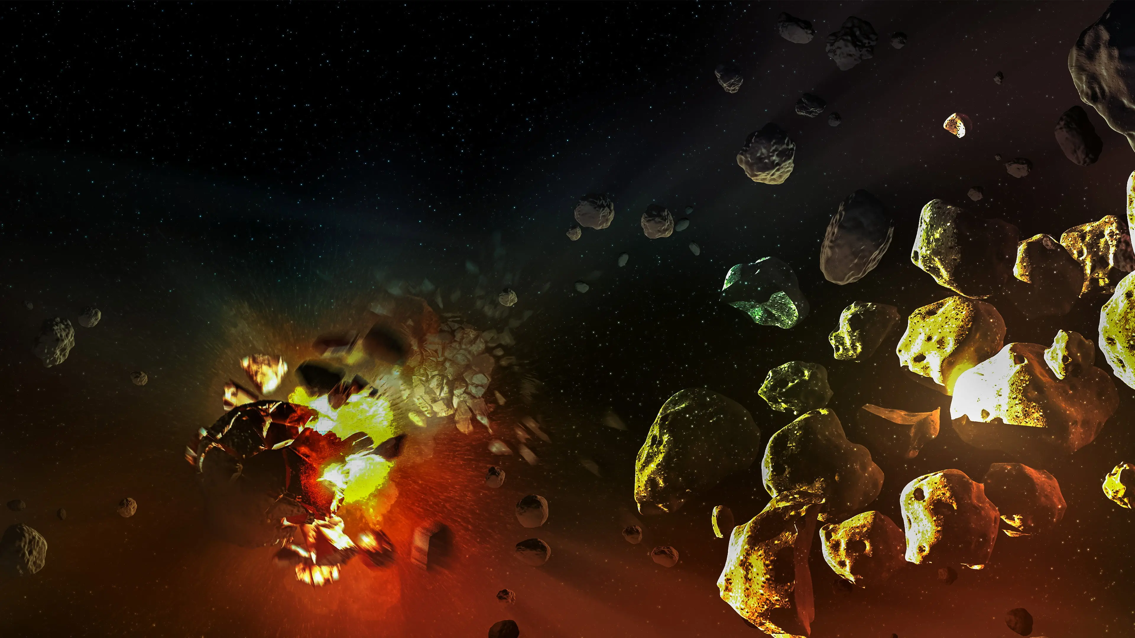 Cosmic Collisions backdrop