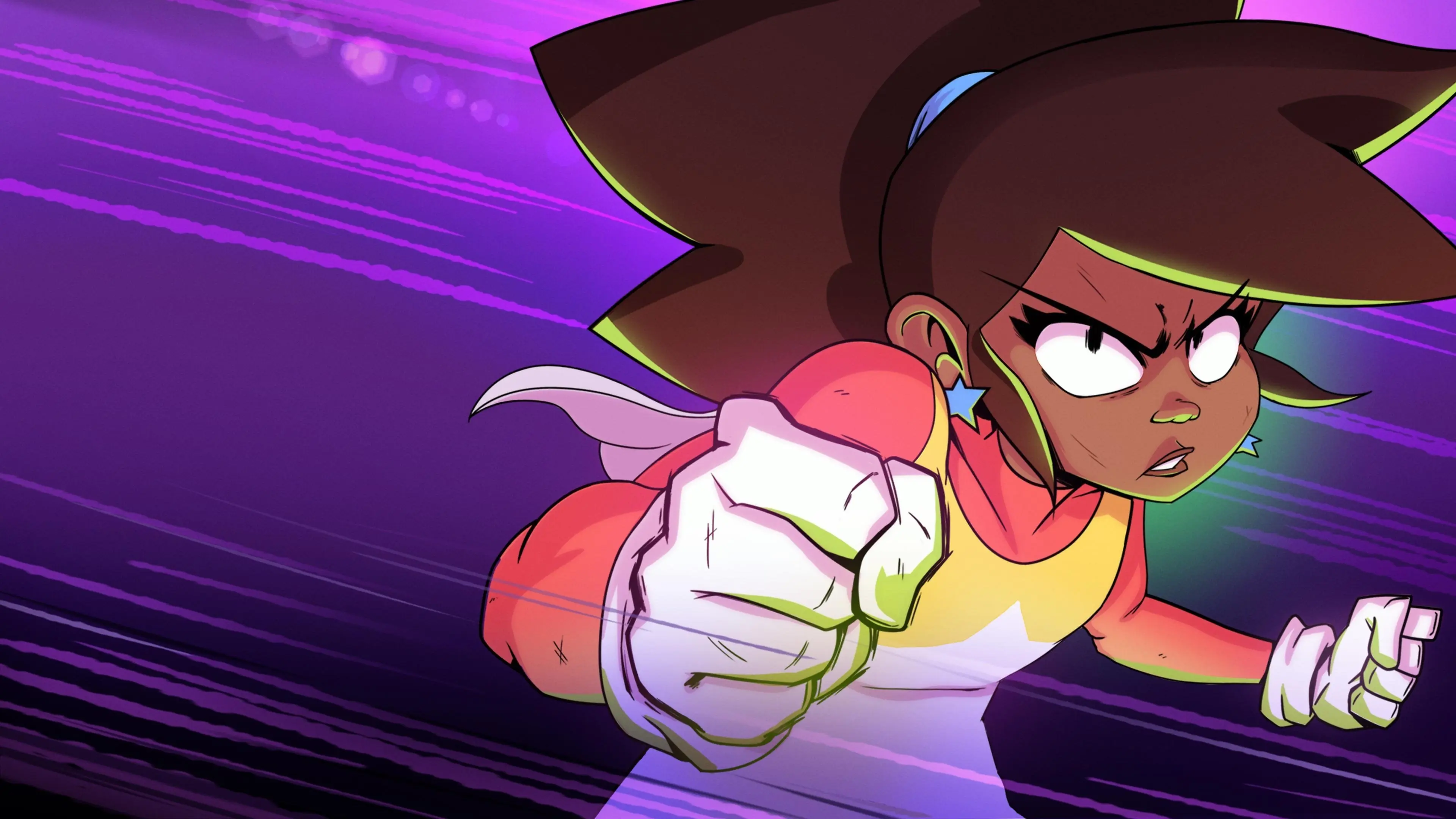 Invincible Fight Girl backdrop