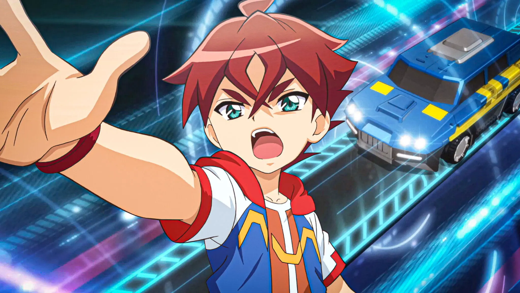 Turning Mecard W backdrop