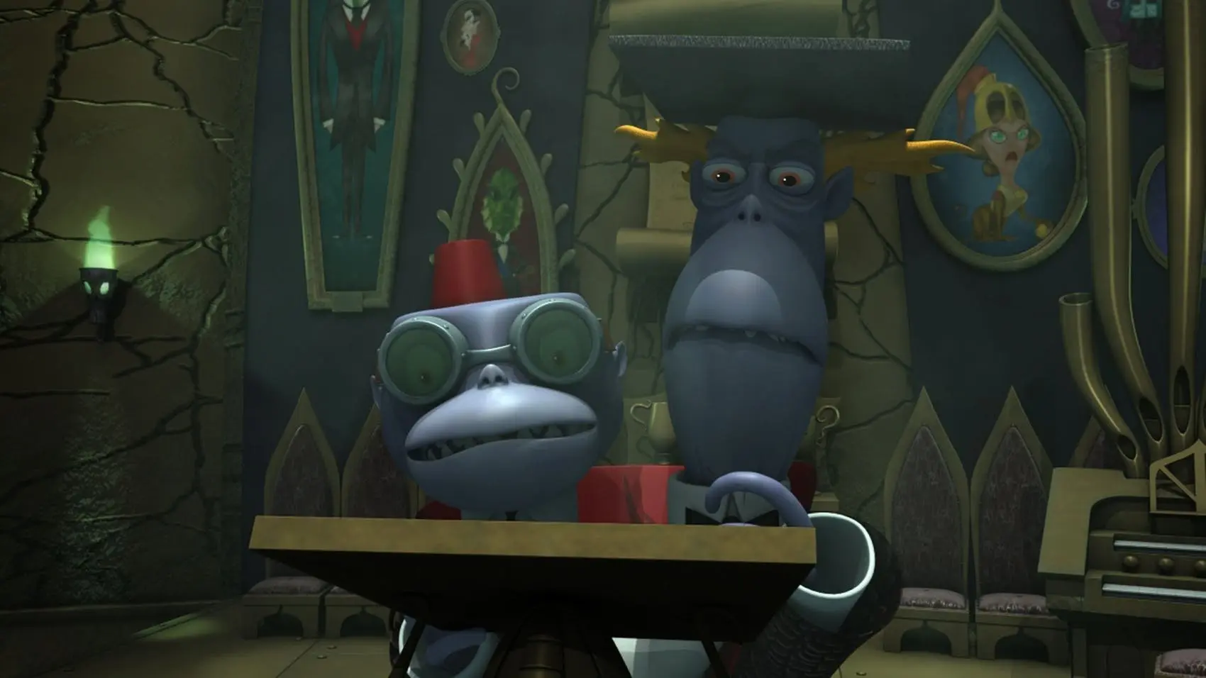 Casper's Scare School backdrop