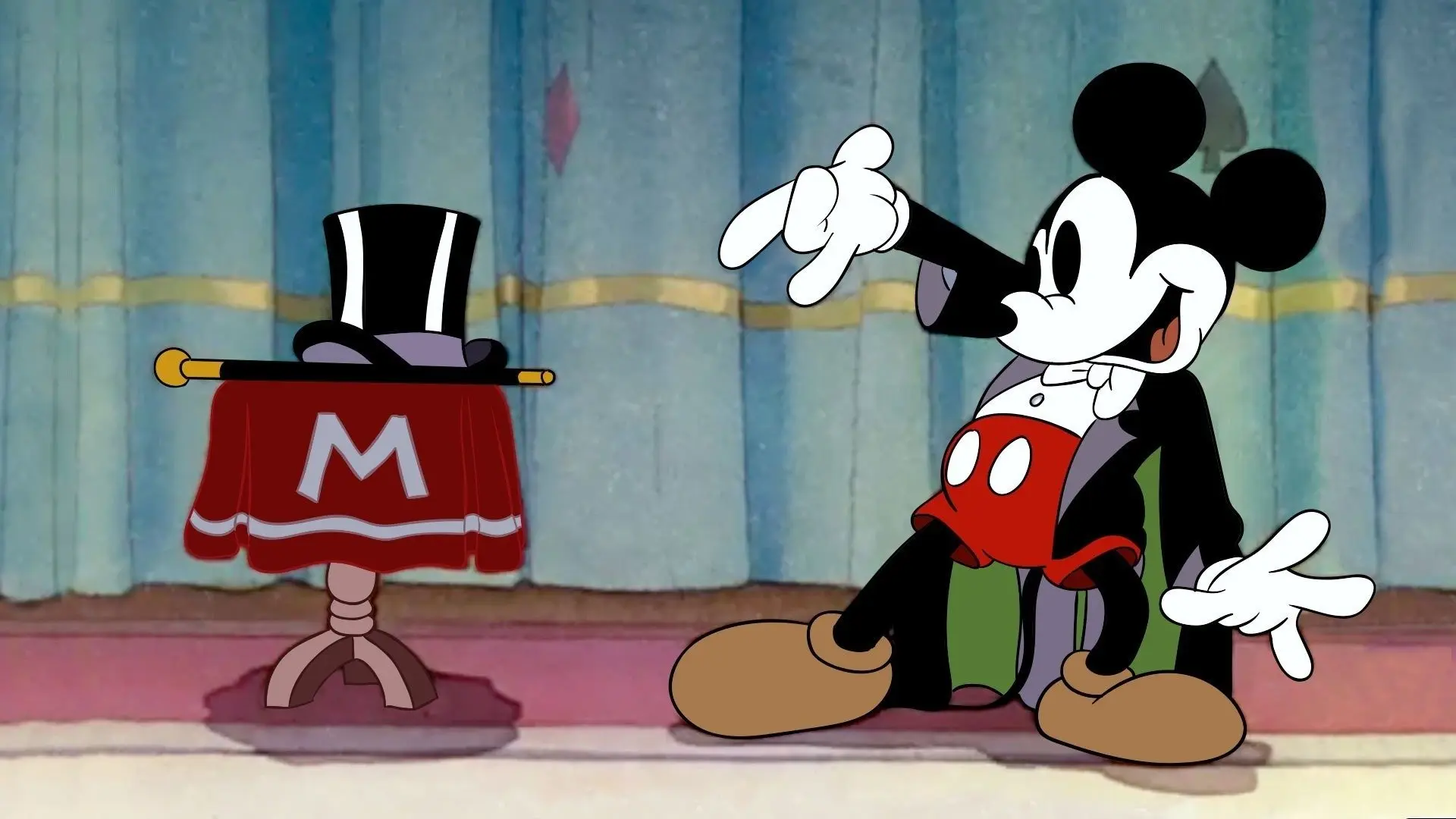 Magician Mickey backdrop