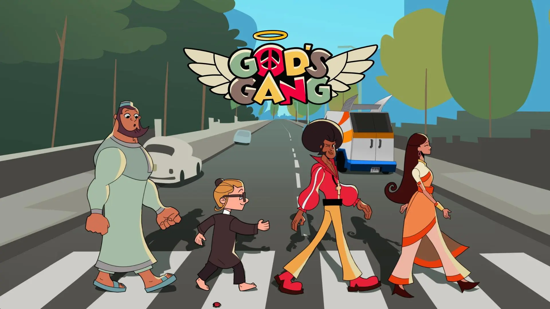 God's Gang backdrop