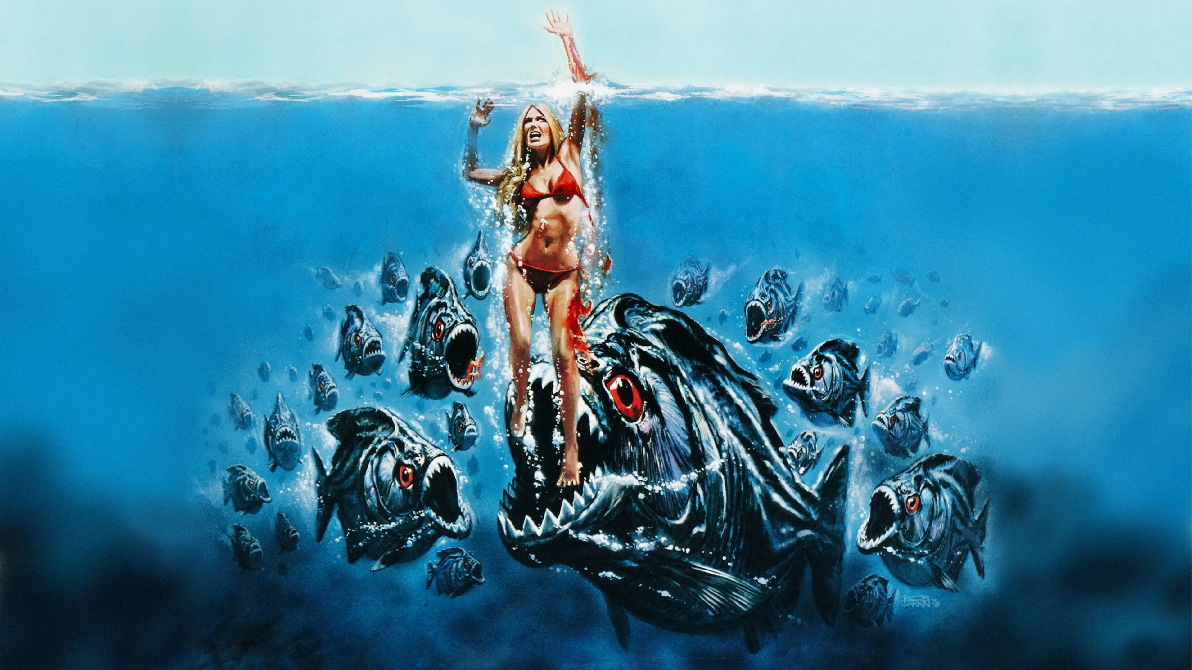 Piranha backdrop