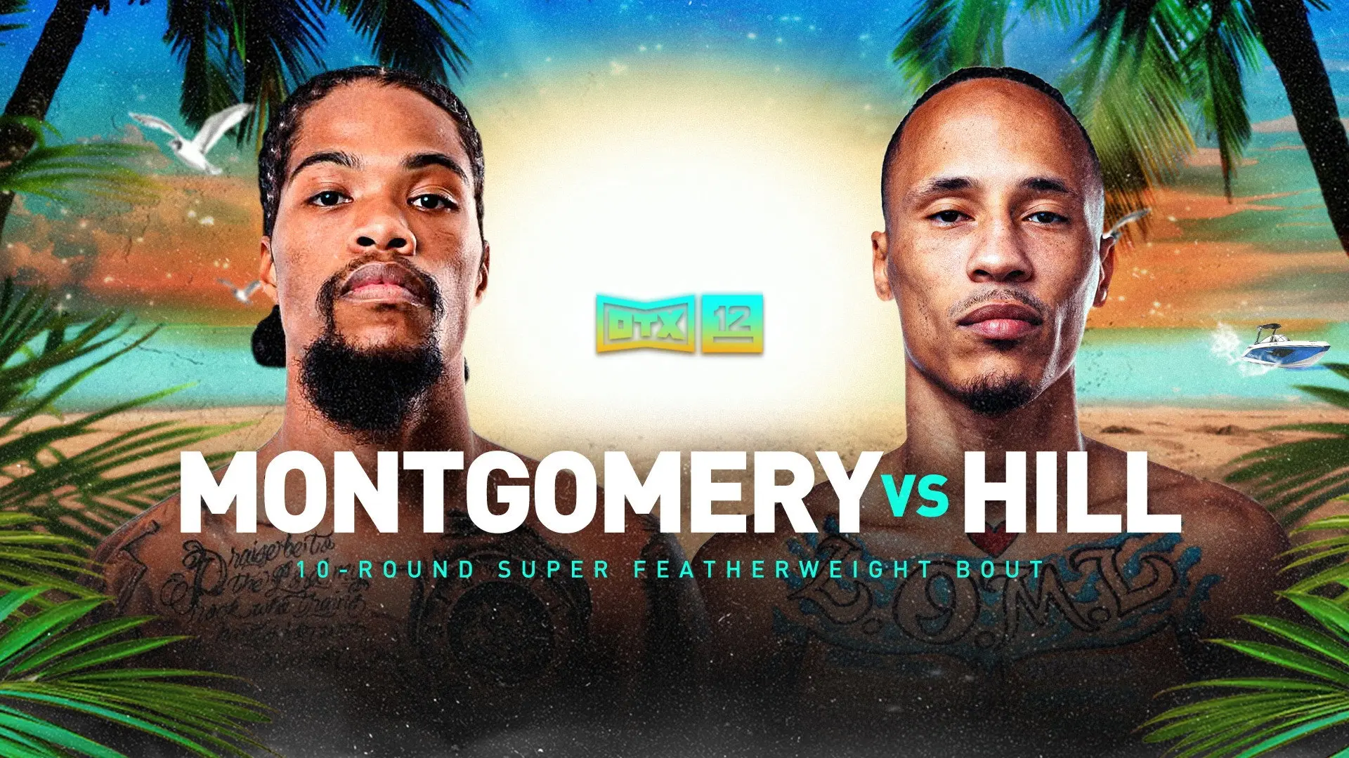 Maliek Montgomery vs. Jeremy Hill backdrop