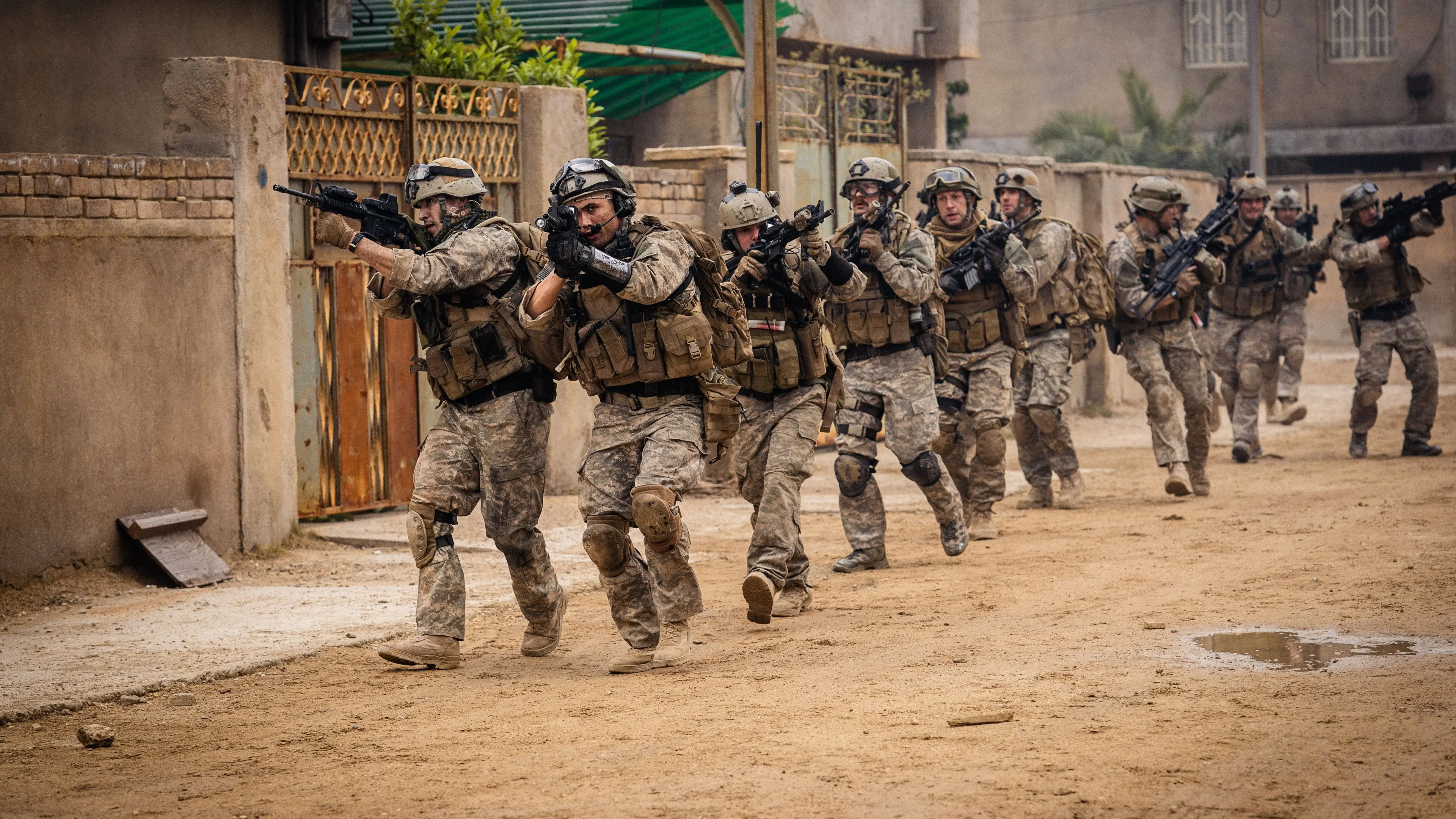 Warfare backdrop