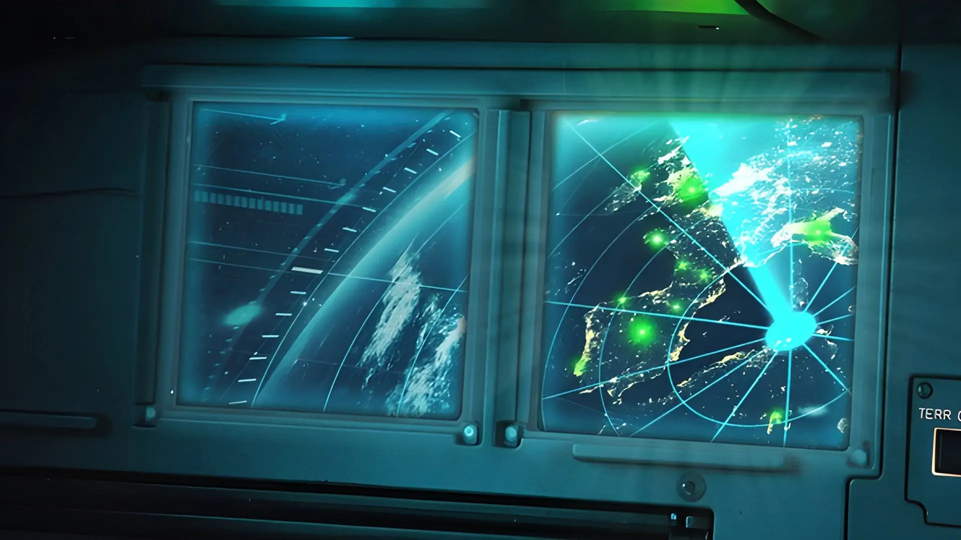 Alien Corridors backdrop