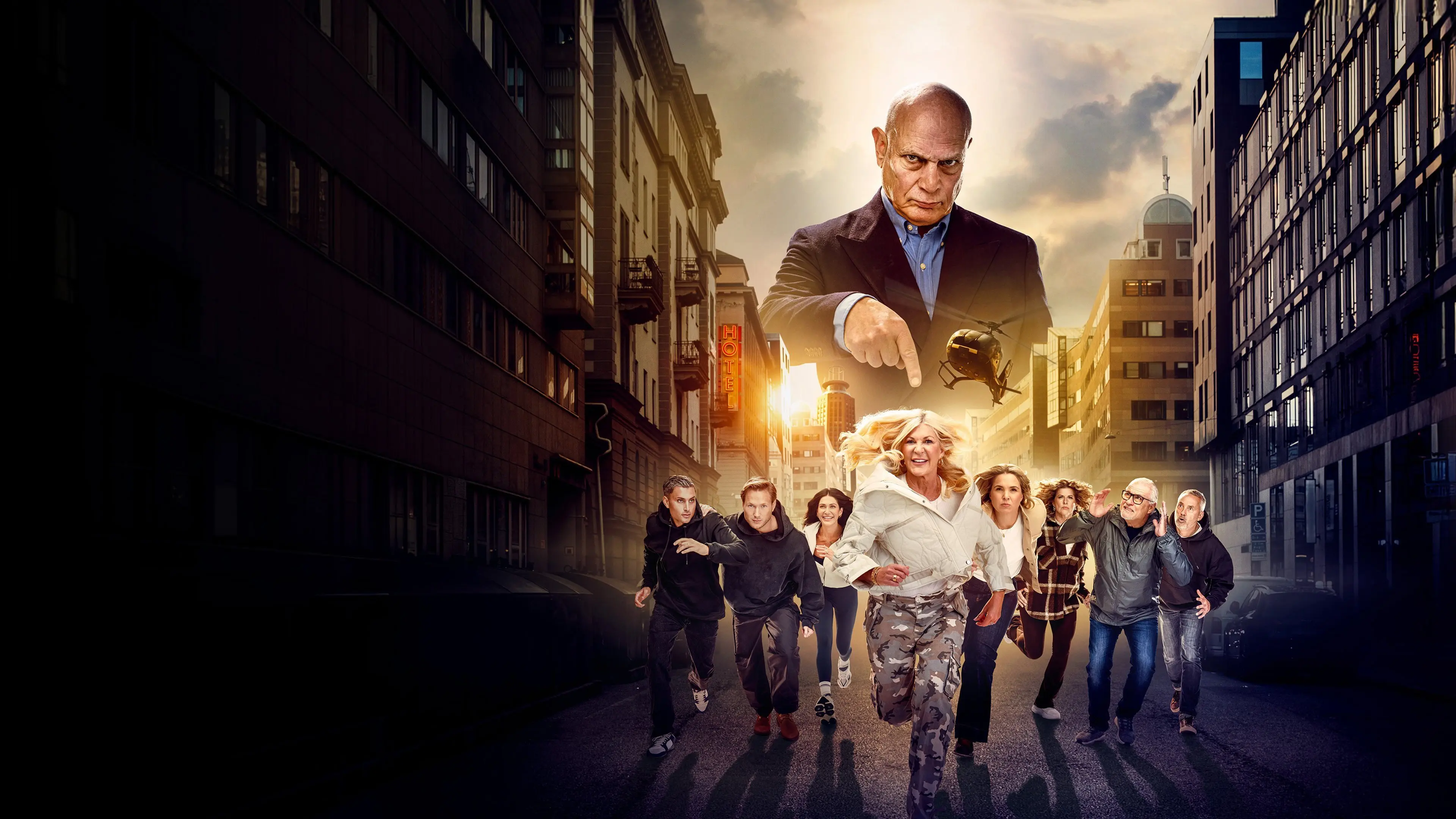Celebrity Hunted Sweden backdrop