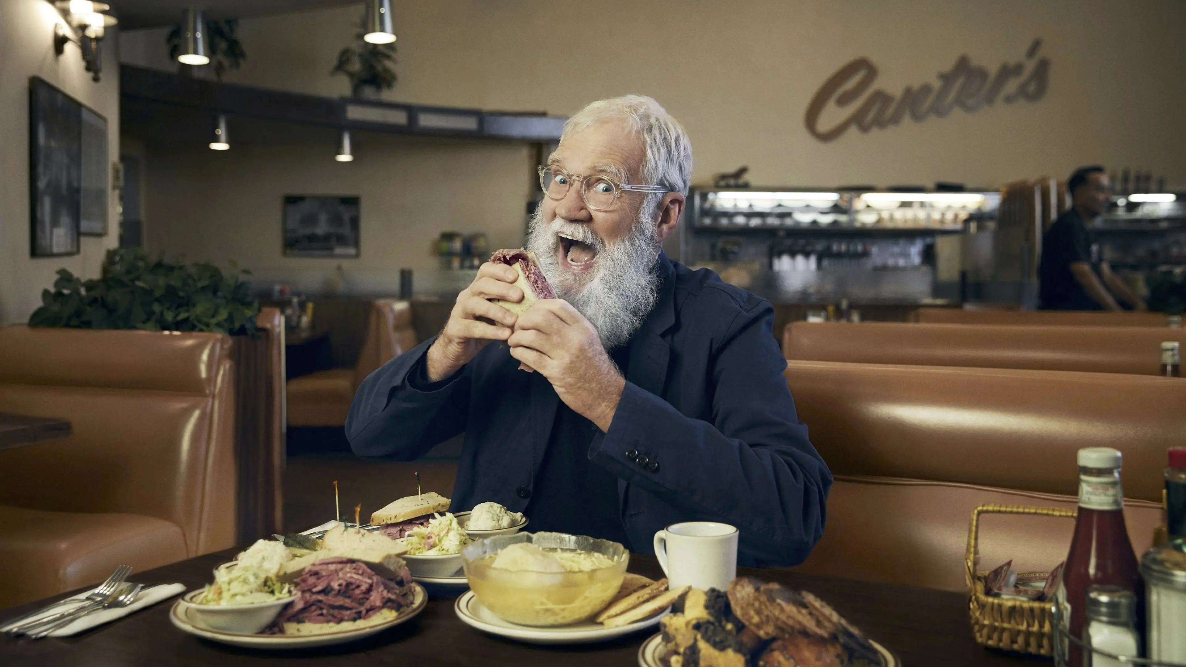 My Next Guest Needs No Introduction with David Letterman backdrop