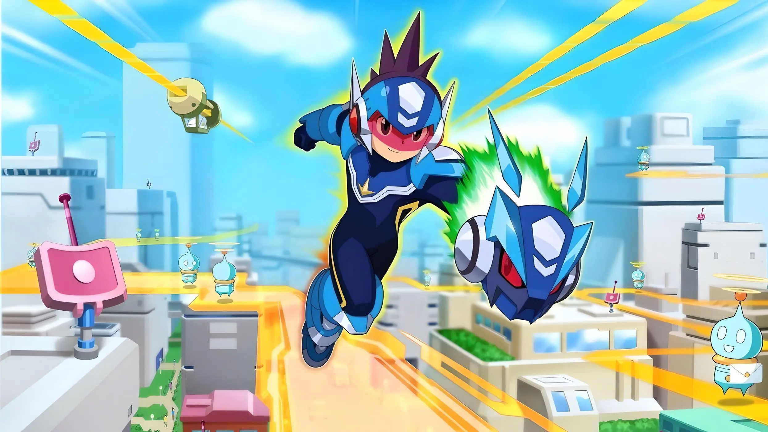 Mega Man Star Force backdrop