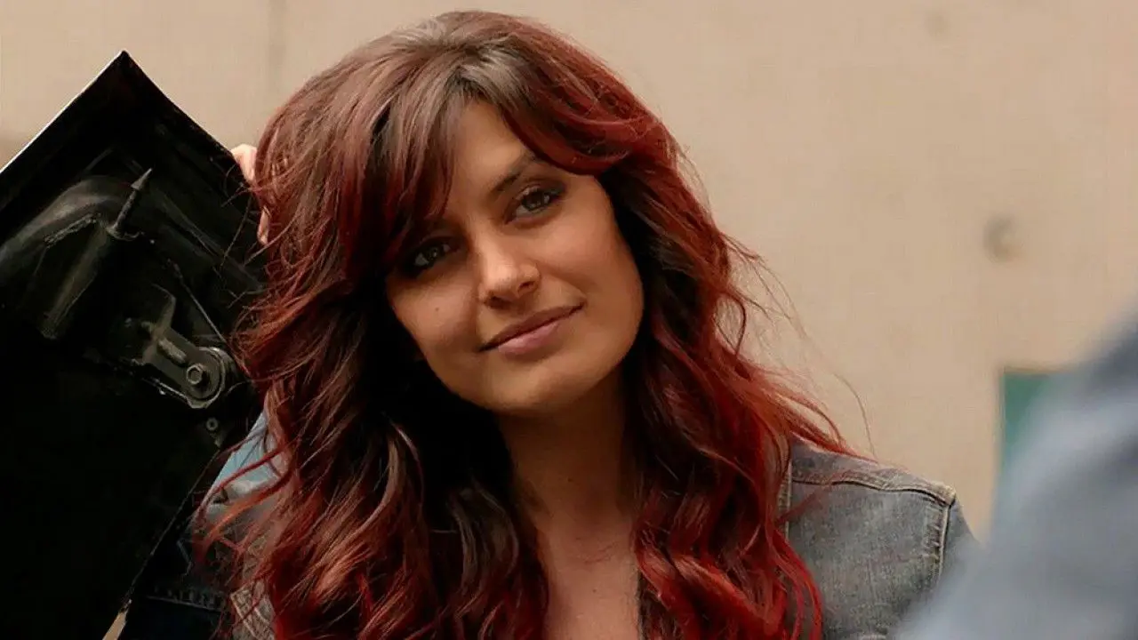 The Woman with Red Hair backdrop